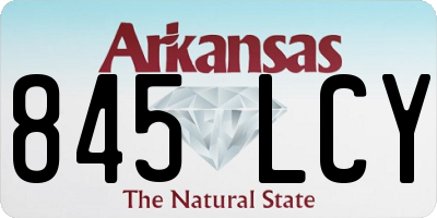 AR license plate 845LCY