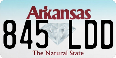 AR license plate 845LDD