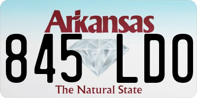AR license plate 845LDO