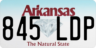 AR license plate 845LDP