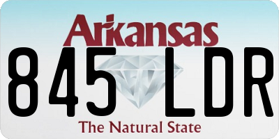 AR license plate 845LDR