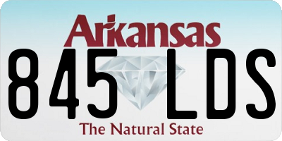 AR license plate 845LDS