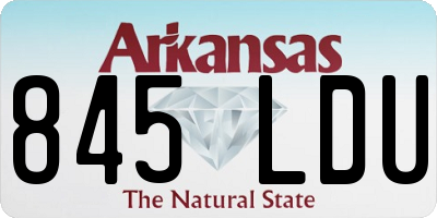 AR license plate 845LDU