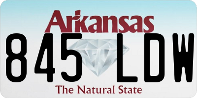 AR license plate 845LDW
