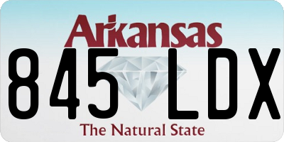 AR license plate 845LDX