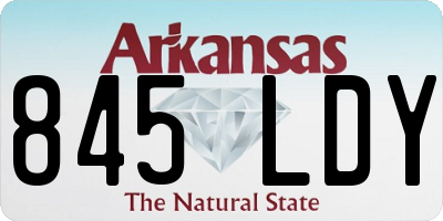 AR license plate 845LDY