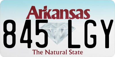 AR license plate 845LGY