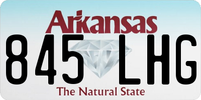 AR license plate 845LHG