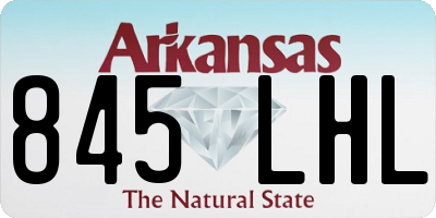 AR license plate 845LHL