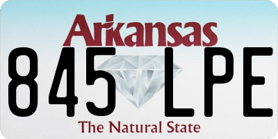 AR license plate 845LPE