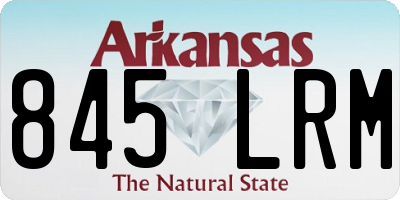 AR license plate 845LRM