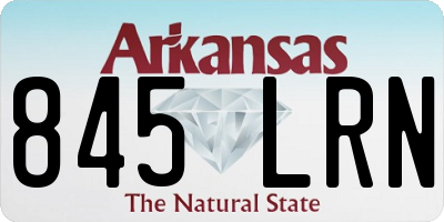 AR license plate 845LRN