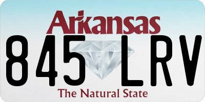 AR license plate 845LRV