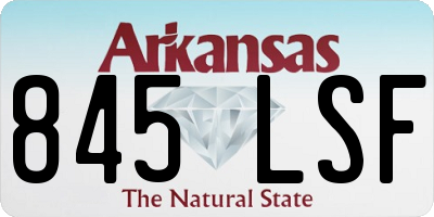 AR license plate 845LSF