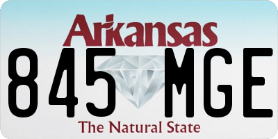 AR license plate 845MGE