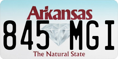 AR license plate 845MGI