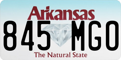 AR license plate 845MGO