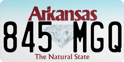 AR license plate 845MGQ