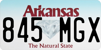 AR license plate 845MGX