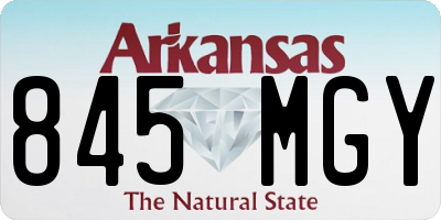 AR license plate 845MGY
