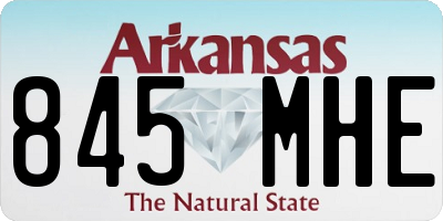 AR license plate 845MHE