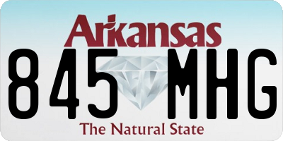 AR license plate 845MHG