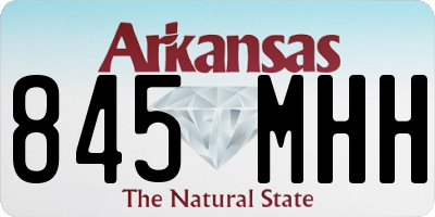 AR license plate 845MHH