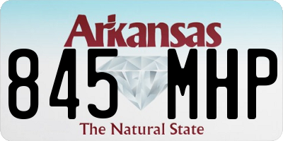 AR license plate 845MHP
