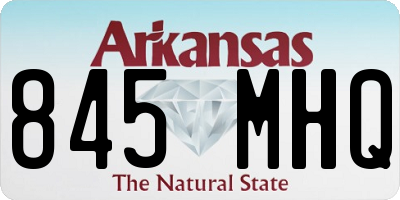 AR license plate 845MHQ