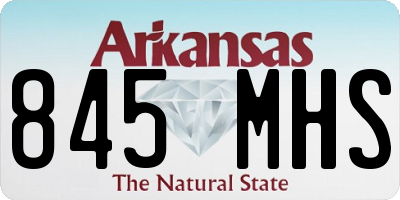 AR license plate 845MHS