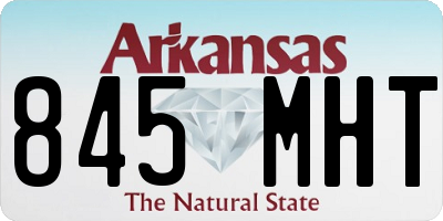 AR license plate 845MHT