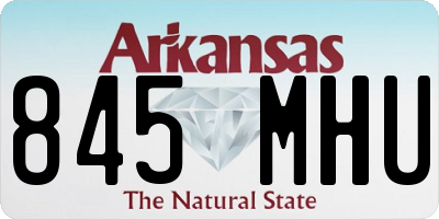 AR license plate 845MHU