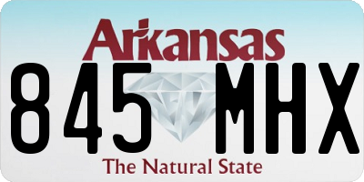 AR license plate 845MHX
