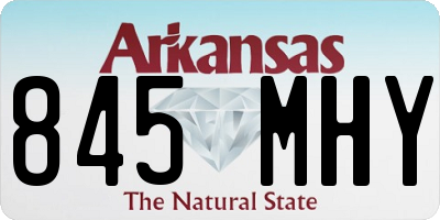 AR license plate 845MHY