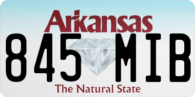 AR license plate 845MIB