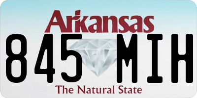 AR license plate 845MIH
