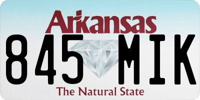 AR license plate 845MIK