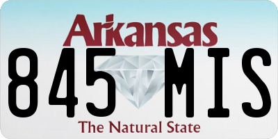 AR license plate 845MIS