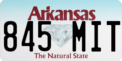 AR license plate 845MIT