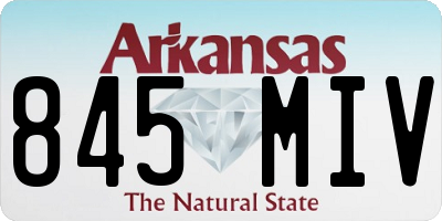 AR license plate 845MIV