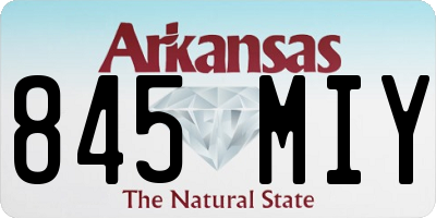 AR license plate 845MIY