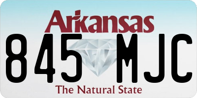 AR license plate 845MJC
