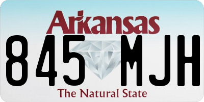 AR license plate 845MJH