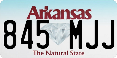 AR license plate 845MJJ