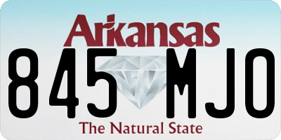 AR license plate 845MJO