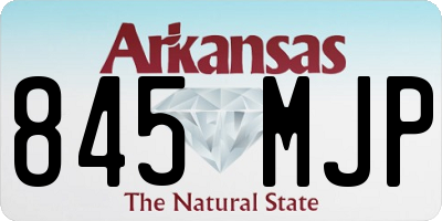 AR license plate 845MJP