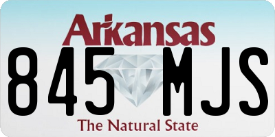 AR license plate 845MJS
