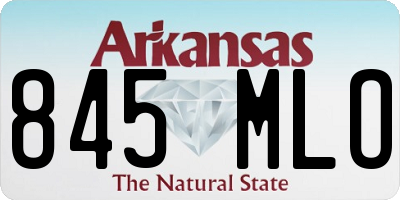 AR license plate 845MLO