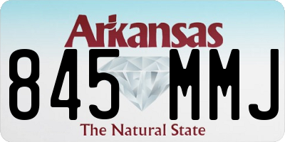 AR license plate 845MMJ