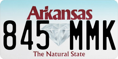 AR license plate 845MMK